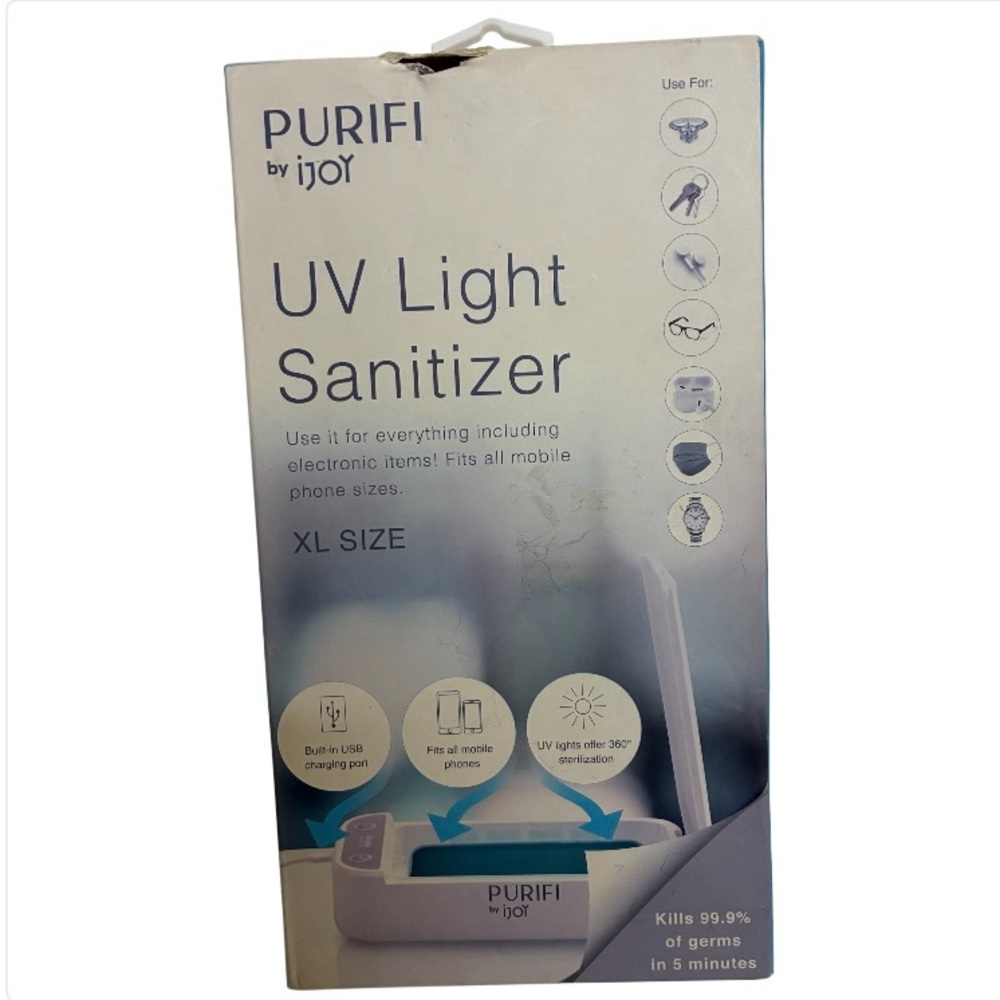 Purifi by iJoy XL UV Phone Sanitizer IJPPSXL01 – New Boxed, Disinfecting Light
